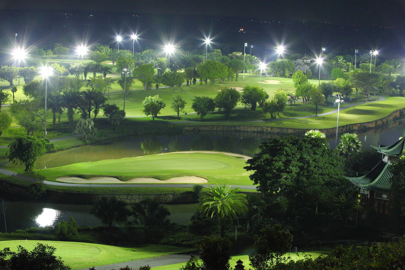Aerial View, Green, Long Thanh Golf Club, Ho Chi Minh, Vietnam