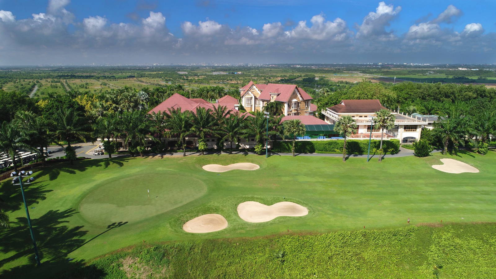 Green, Clubhouse, Aerial View, Long Thanh Golf Club, Ho Chi Minh, Vietnam