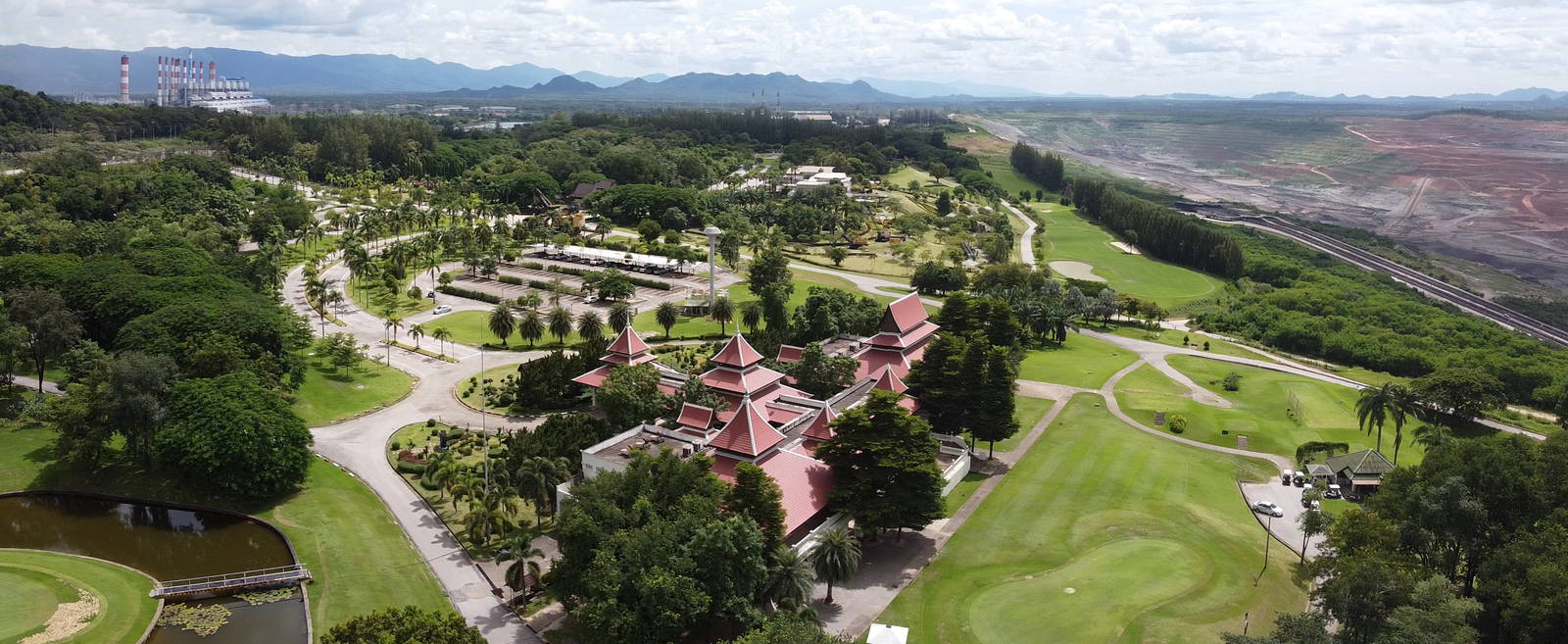 Aerial View, Mae Moh Golf Course, Chiang Mai