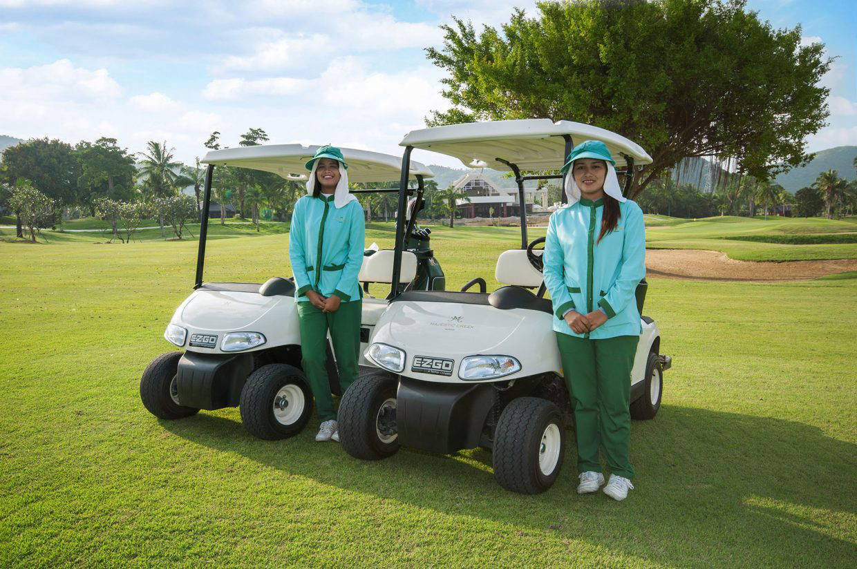 Caddie, Cart, Majestic Creek Golf Club, Hua Hin, Thailand