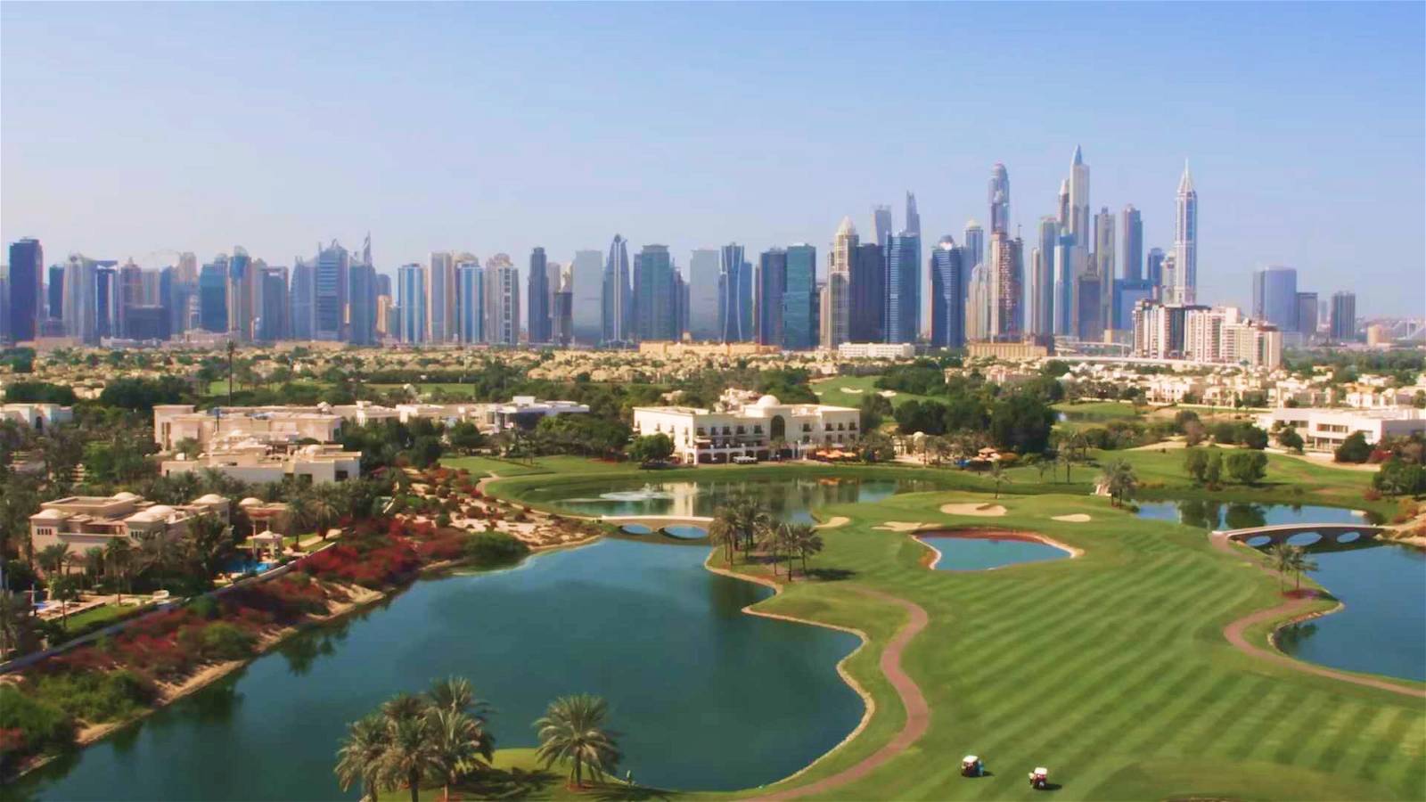 Fairway, Aerial View, Montgomerie Golf Club Dubai, Dubai, United Arab Emirates