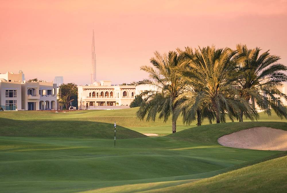 Green, Montgomerie Golf Club Dubai, Dubai, United Arab Emirates