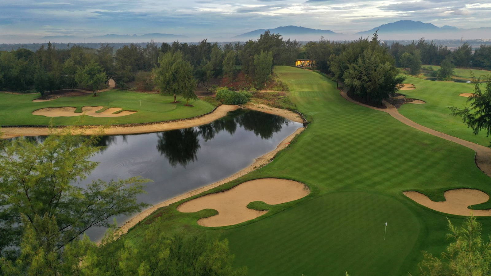 Green, Fairway, Aerial View, Montgomerie Links, Da Nang, Vietnam