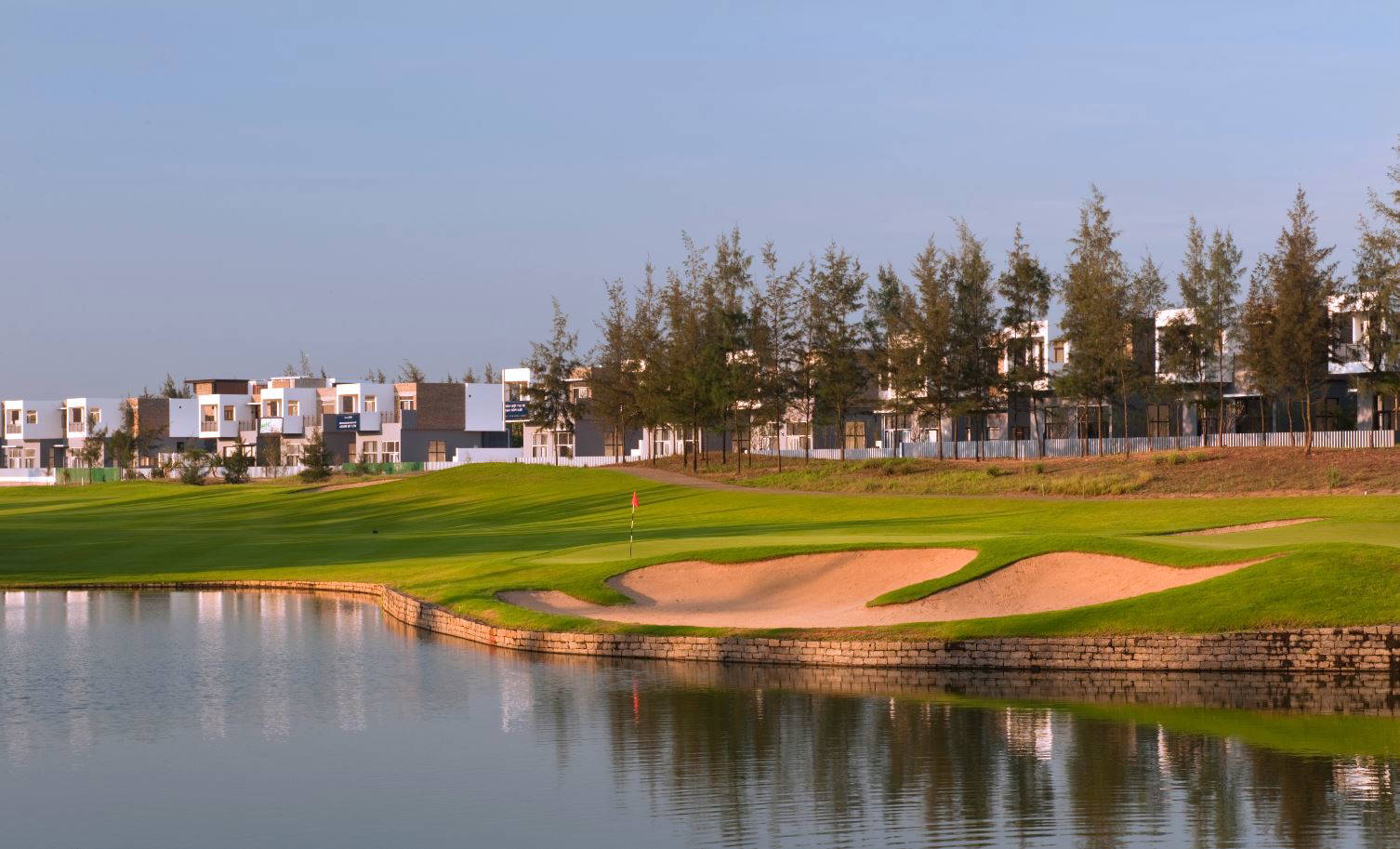 Green, Water Hazard, Approach, Montgomerie Links, Da Nang, Vietnam
