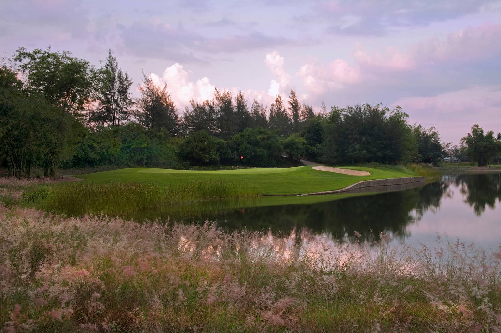 Green, Water Hazard, Montgomerie Links, Da Nang, Vietnam