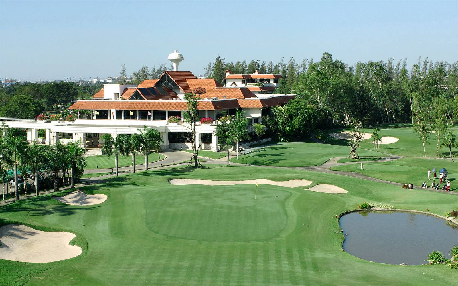 Green, Clubhouse, Muang Kaew Golf Club, Bangkok, Thailand