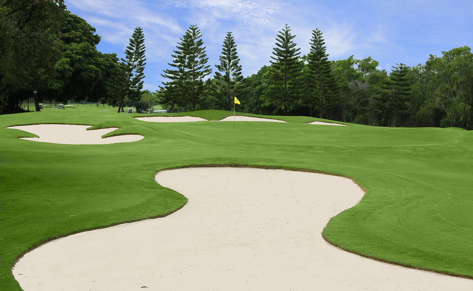 Green, Bunker, Northern Rangsit Golf Club, Bangkok, Thailand