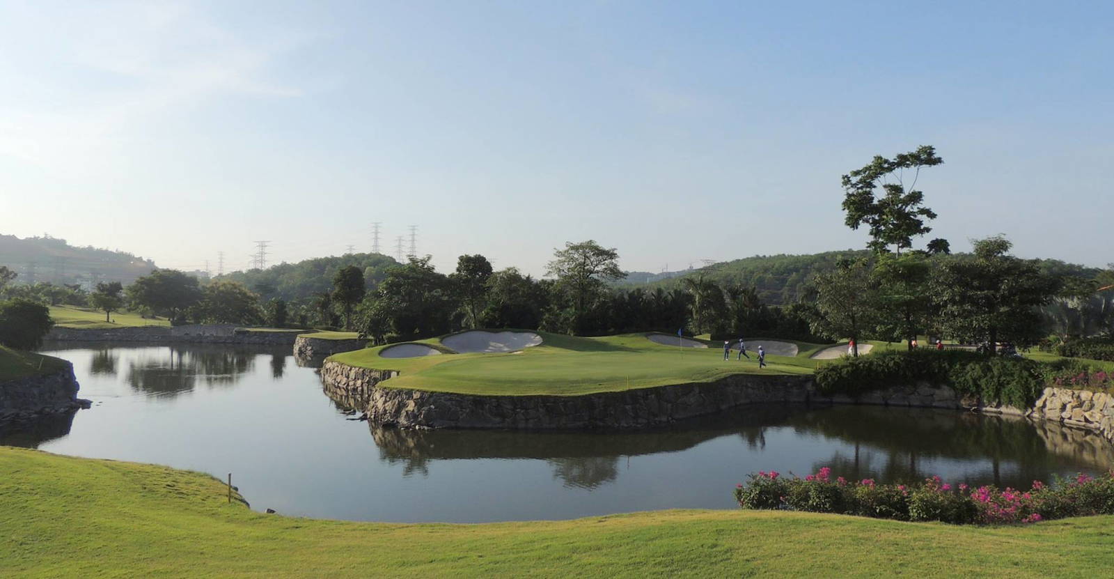 Green, Water Hazard, Palm Garden Golf Club, Kuala Lumpur, Malaysia