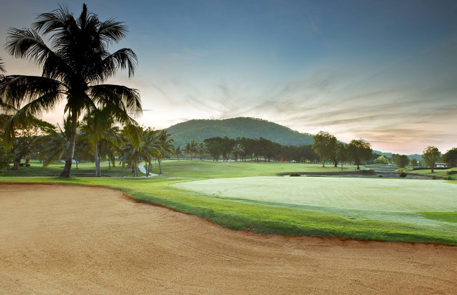 Bunker, Green, Palm Hills Golf Club, Hua Hin, Thailand