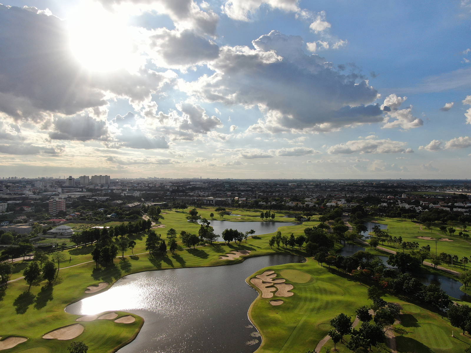 Aerial View, Panya Indra Golf Course, Bangkok, Thailand