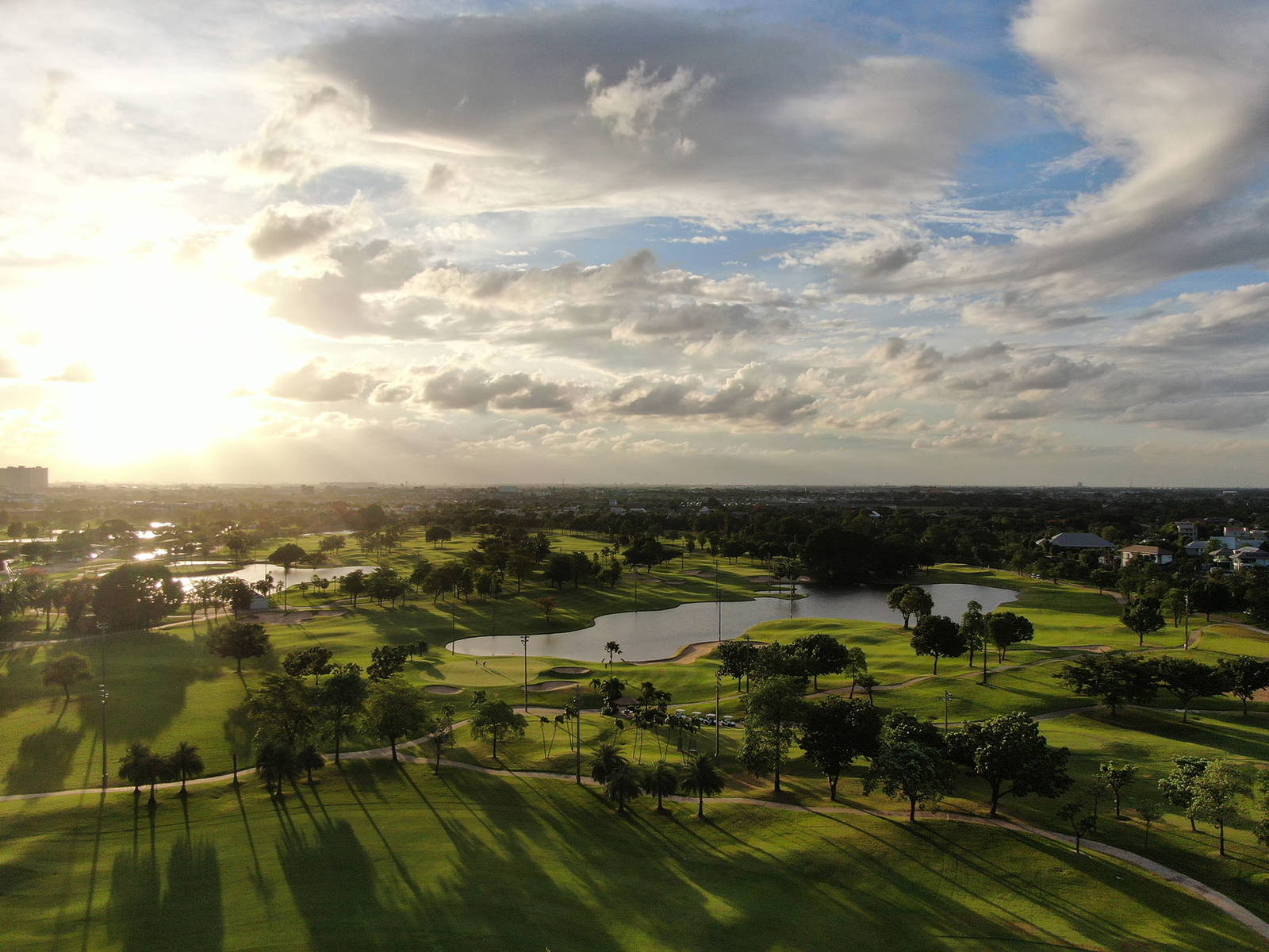 Aerial View, Panya Indra Golf Course, Bangkok, Thailand