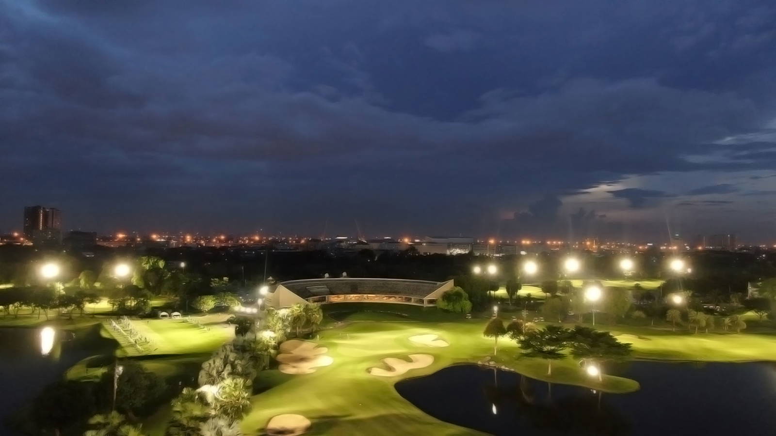 Aerial View, Panya Indra Golf Course, Bangkok, Thailand