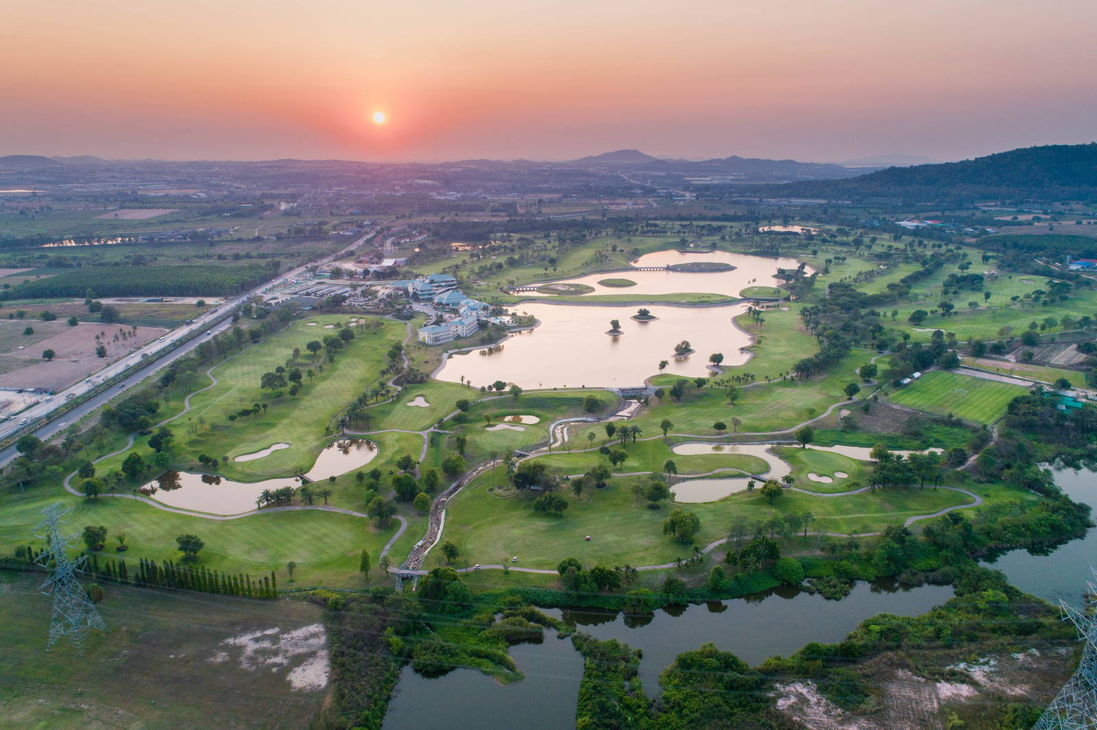 Aerial View, Pattana Golf Resort , Pattaya, Thailand