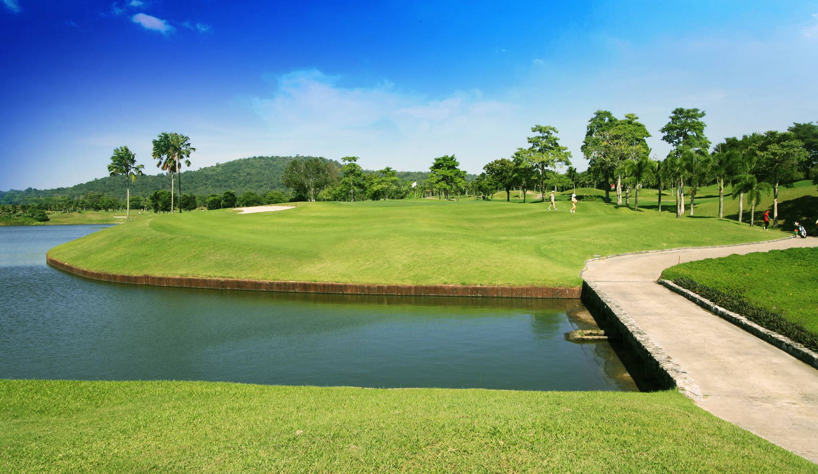 Green, Water Hazard, Pattana Golf Resort , Pattaya, Thailand