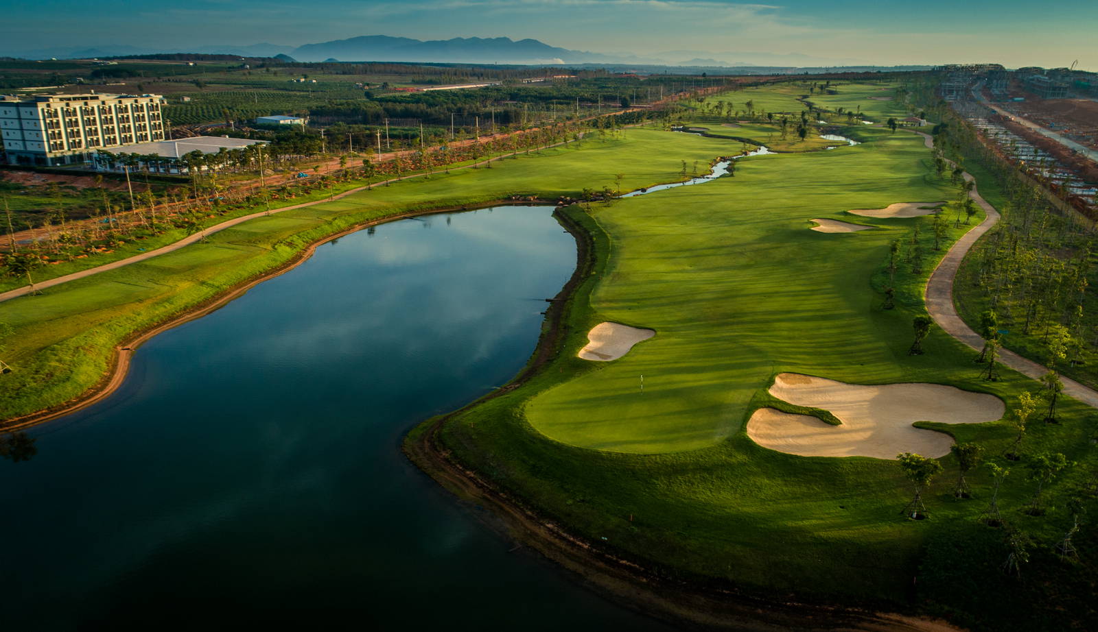 Aerial View, Water Hazard, Green, Bunker, PGA NovaWorld Phan Thiet (Garden Course), Ho Chi Minh, Vietnam