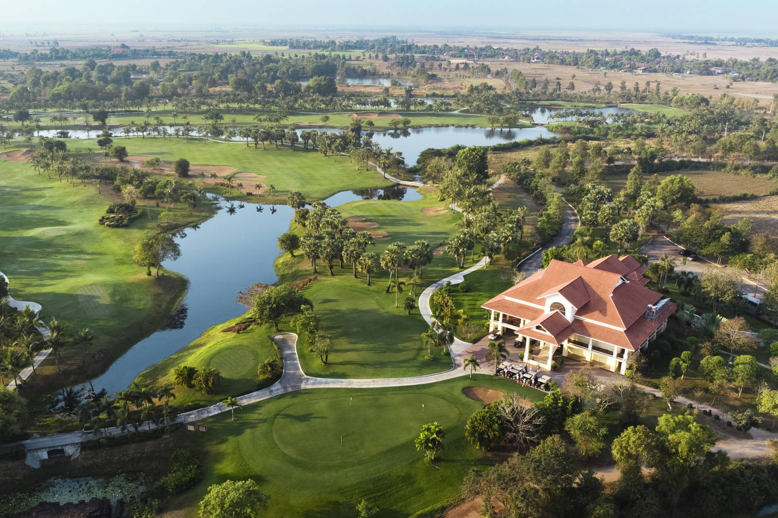 Aerial View, Clubhouse, Phokeethra Country Club, Siem Reap, Cambodia