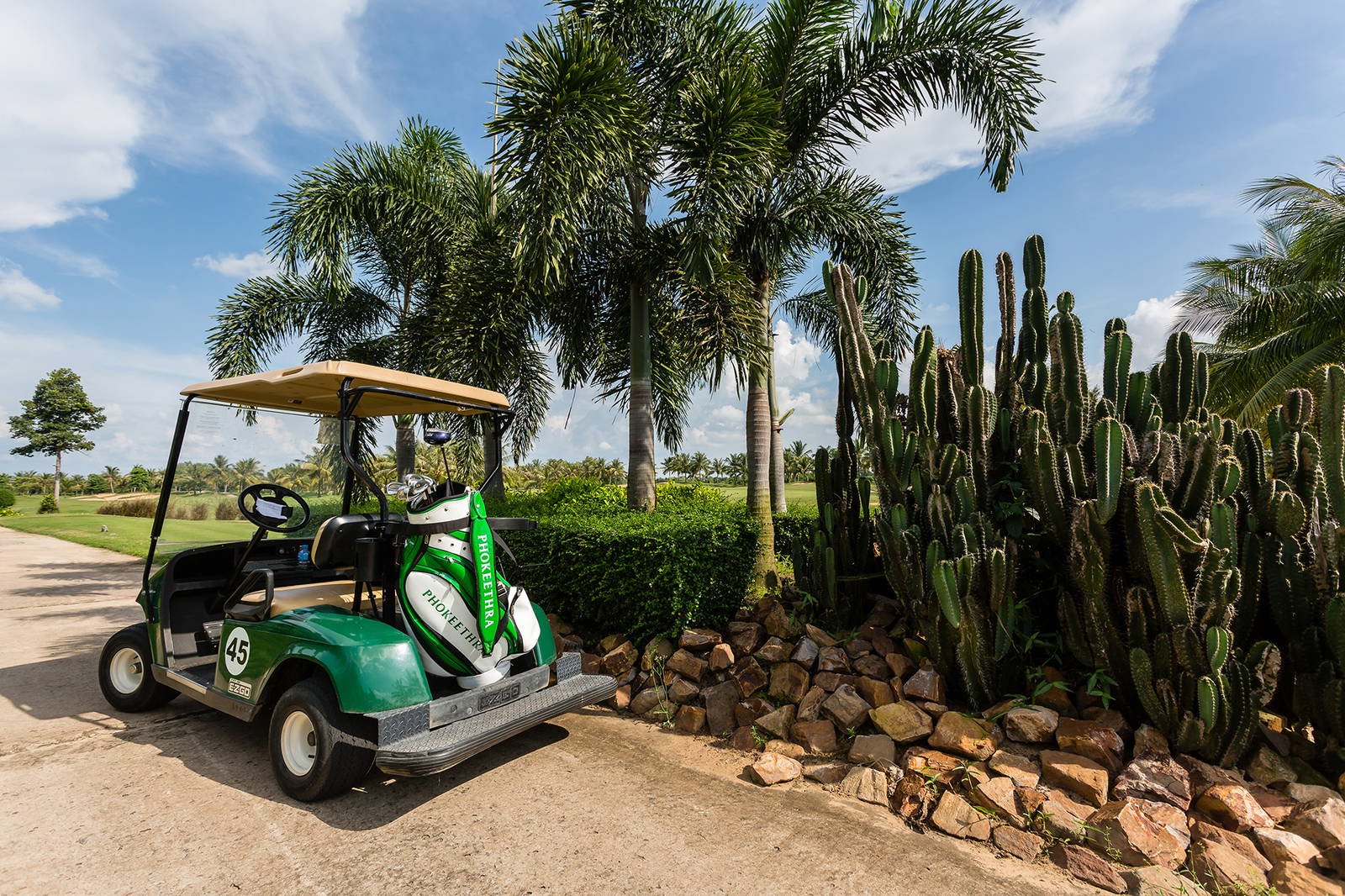 Cart, Phokeethra Country Club, Siem Reap, Cambodia