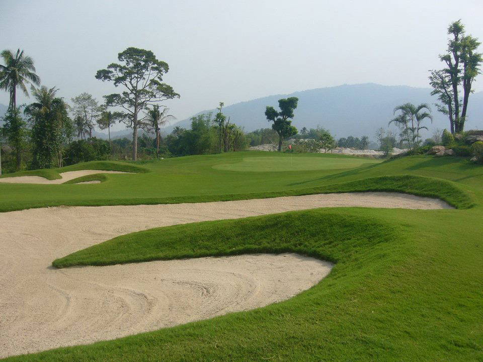 Approach, Fairway Bunker, Pleasant Valley Golf Club, Pattaya, Thailand