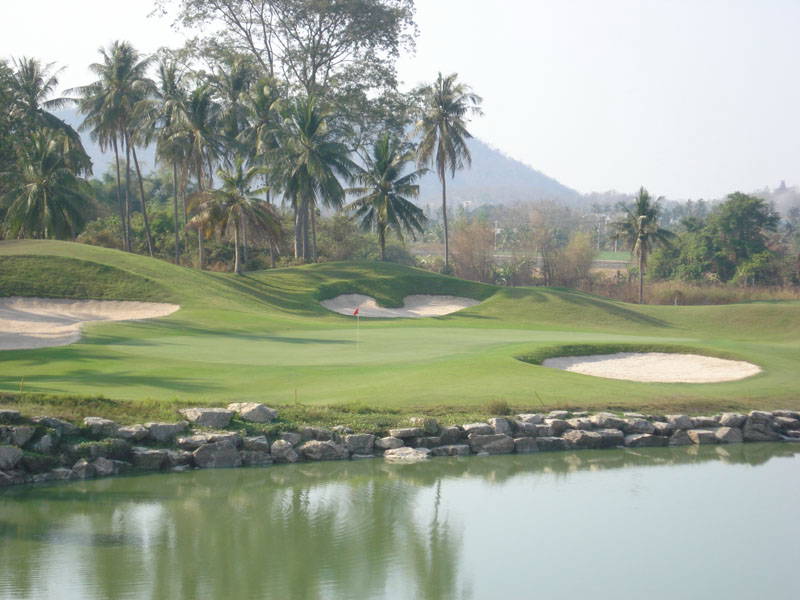Green, Water Hazard, Pleasant Valley Golf Club, Pattaya, Thailand
