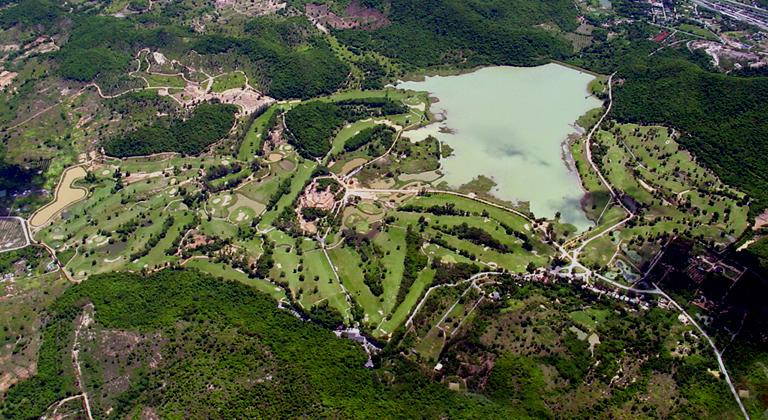 Aerial View, Plutaluang Navy Golf Course, Pattaya, Thailand