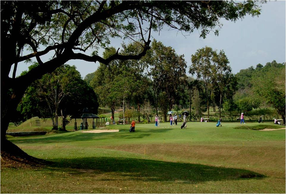 Green, Plutaluang Navy Golf Course, Pattaya, Thailand