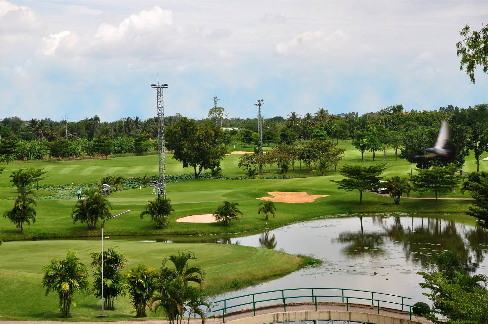 Green, Water Hazard, Rachakram Golf Club, Bangkok, Thailand