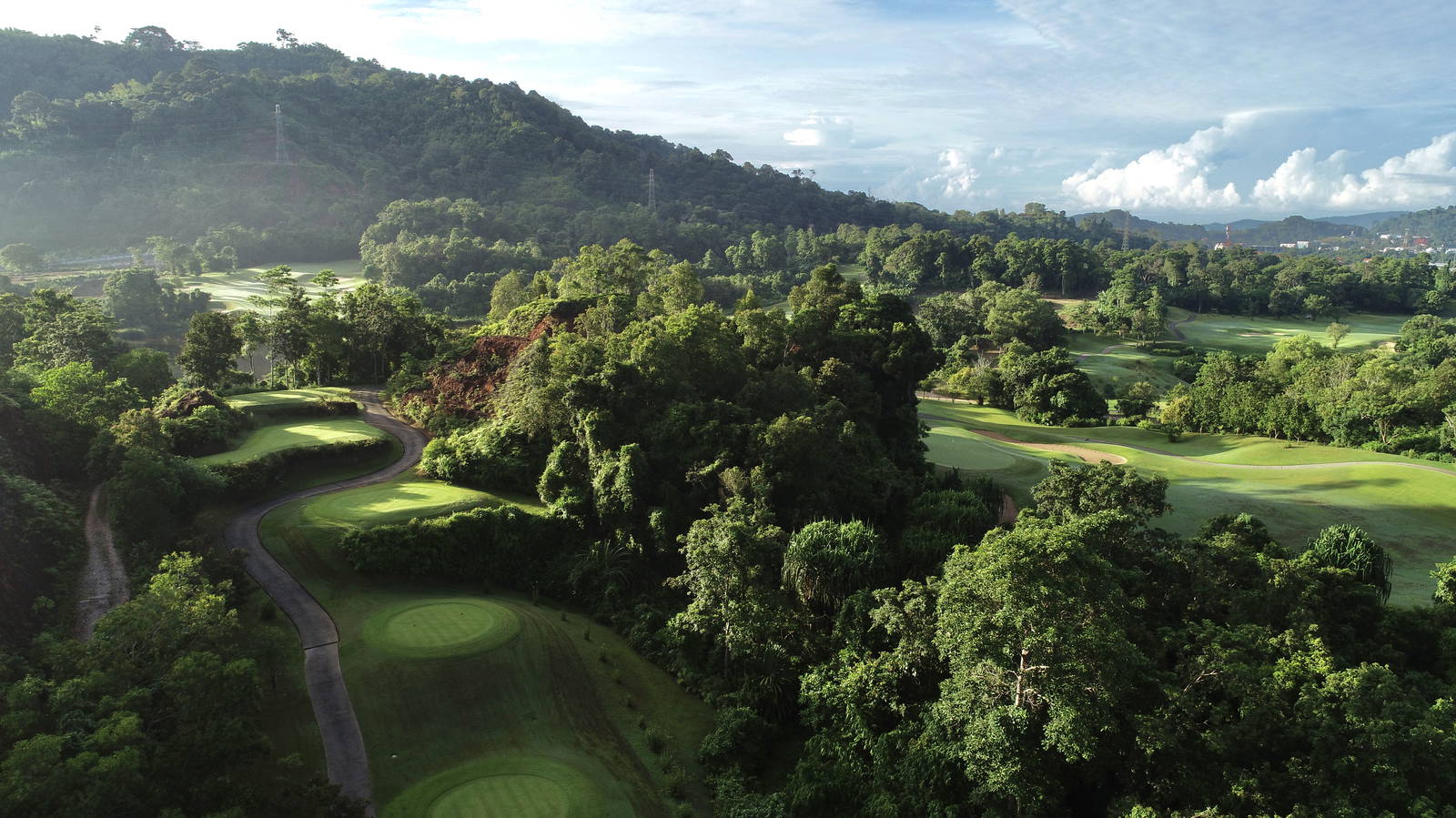 Aerial View, Red Mountain Golf Club, Phuket, Thailand