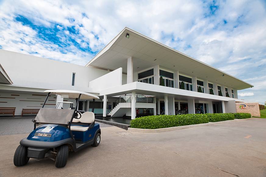 Clubhouse, Cart, Riverdale Golf Club, Bangkok, Thailand