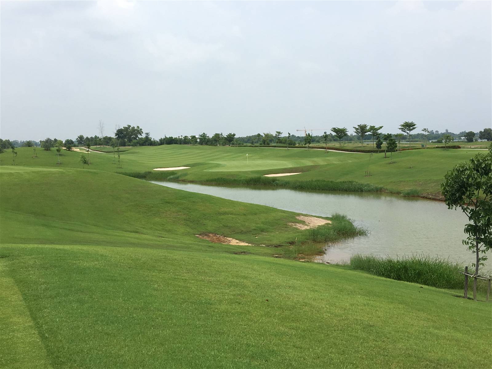 Approach, Water Hazard, Royal Bang Pa-In Golf Club, Bangkok, Thailand