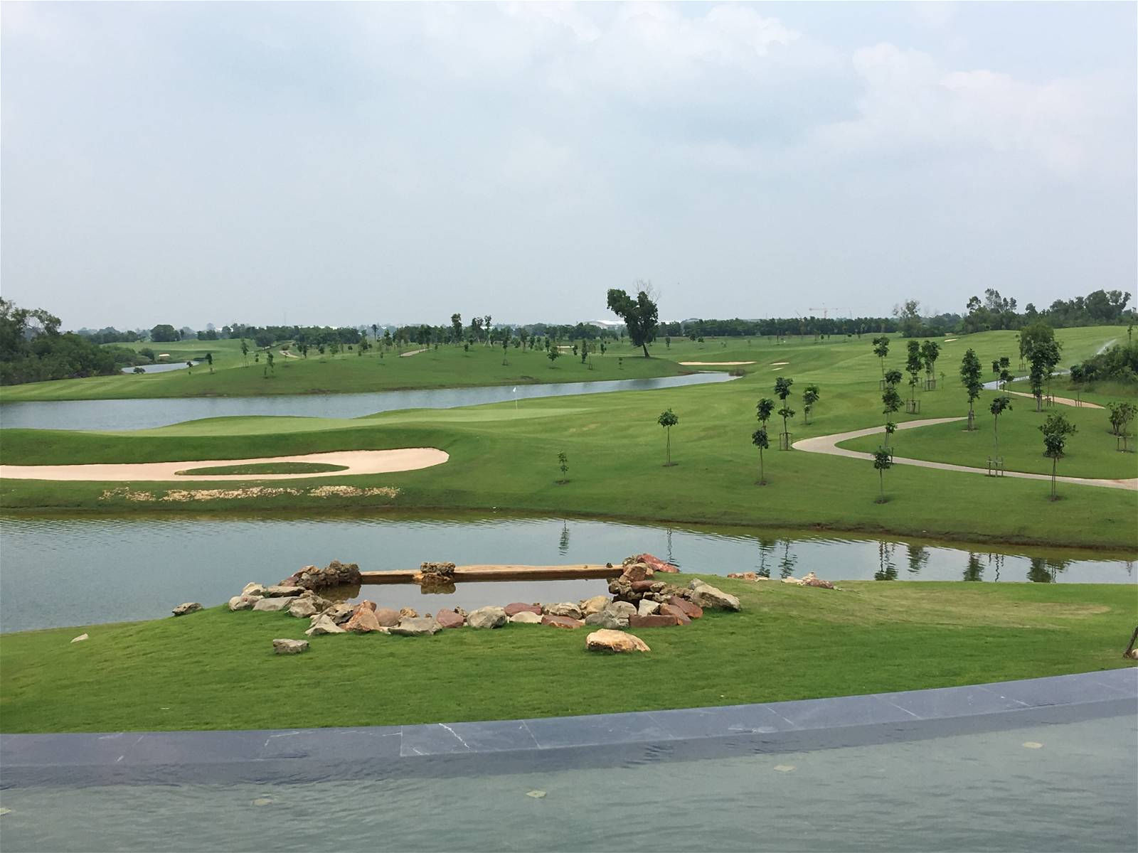Green, Water Hazard, Royal Bang Pa-In Golf Club, Bangkok, Thailand