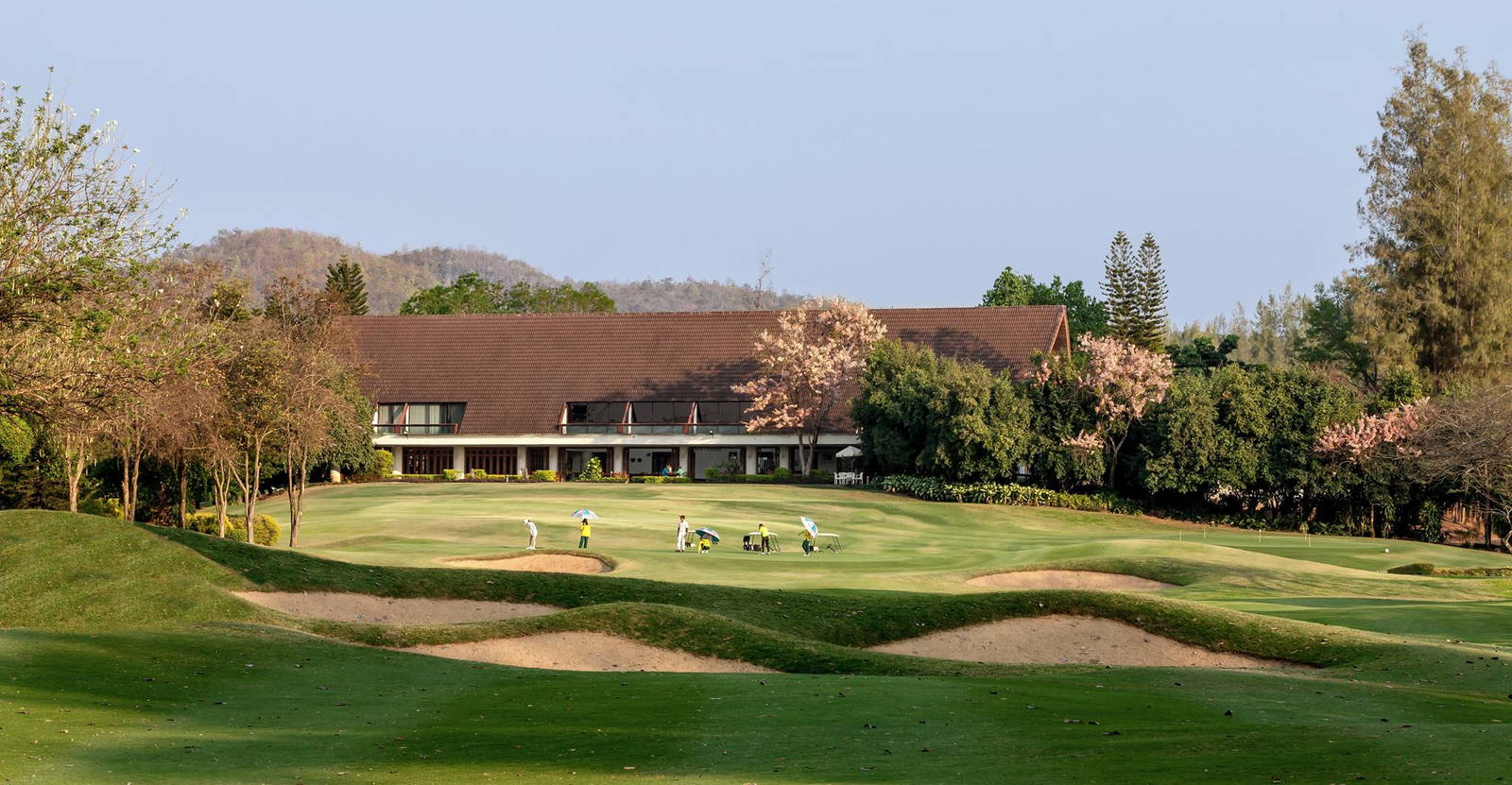 Green, Clubhouse, Bunker, Royal Chiang Mai Golf Resort, Chiang Mai, Thailand