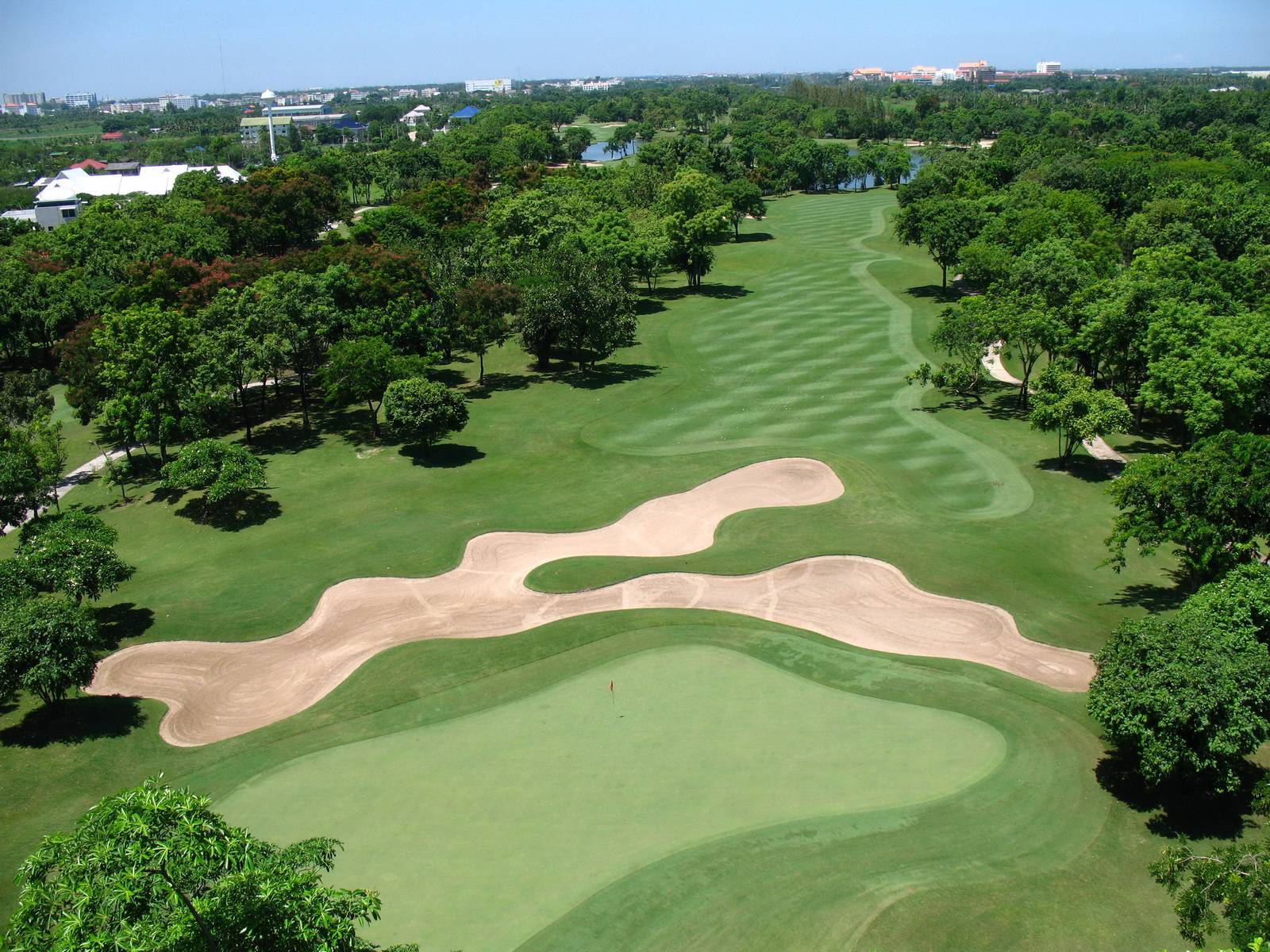 Green, Fairway, Bunker, Royal Gems Golf  & Sports Club, Bangkok, Thailand