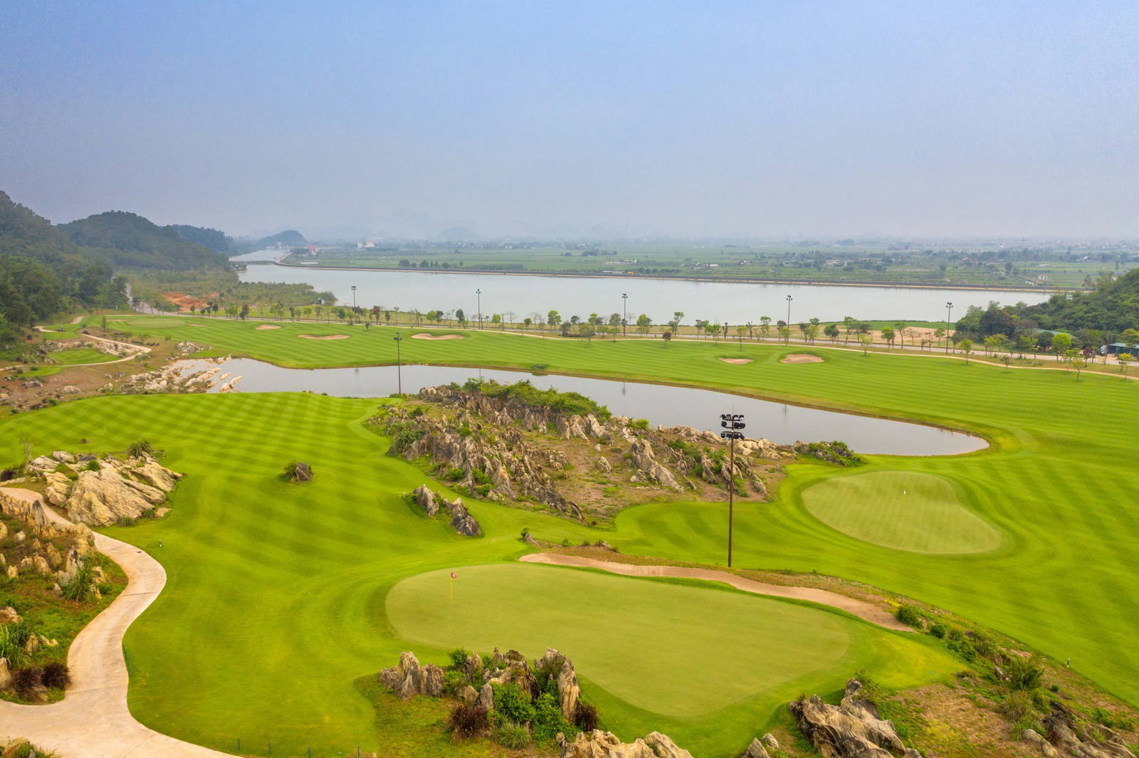Aerial View, Green, Fairway, Royal Golf Club, Hanoi, Vietnam
