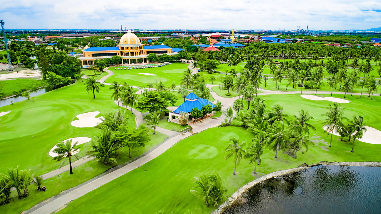 Aerial View, Royal Lakeside Golf Club, Pattaya, Thailand