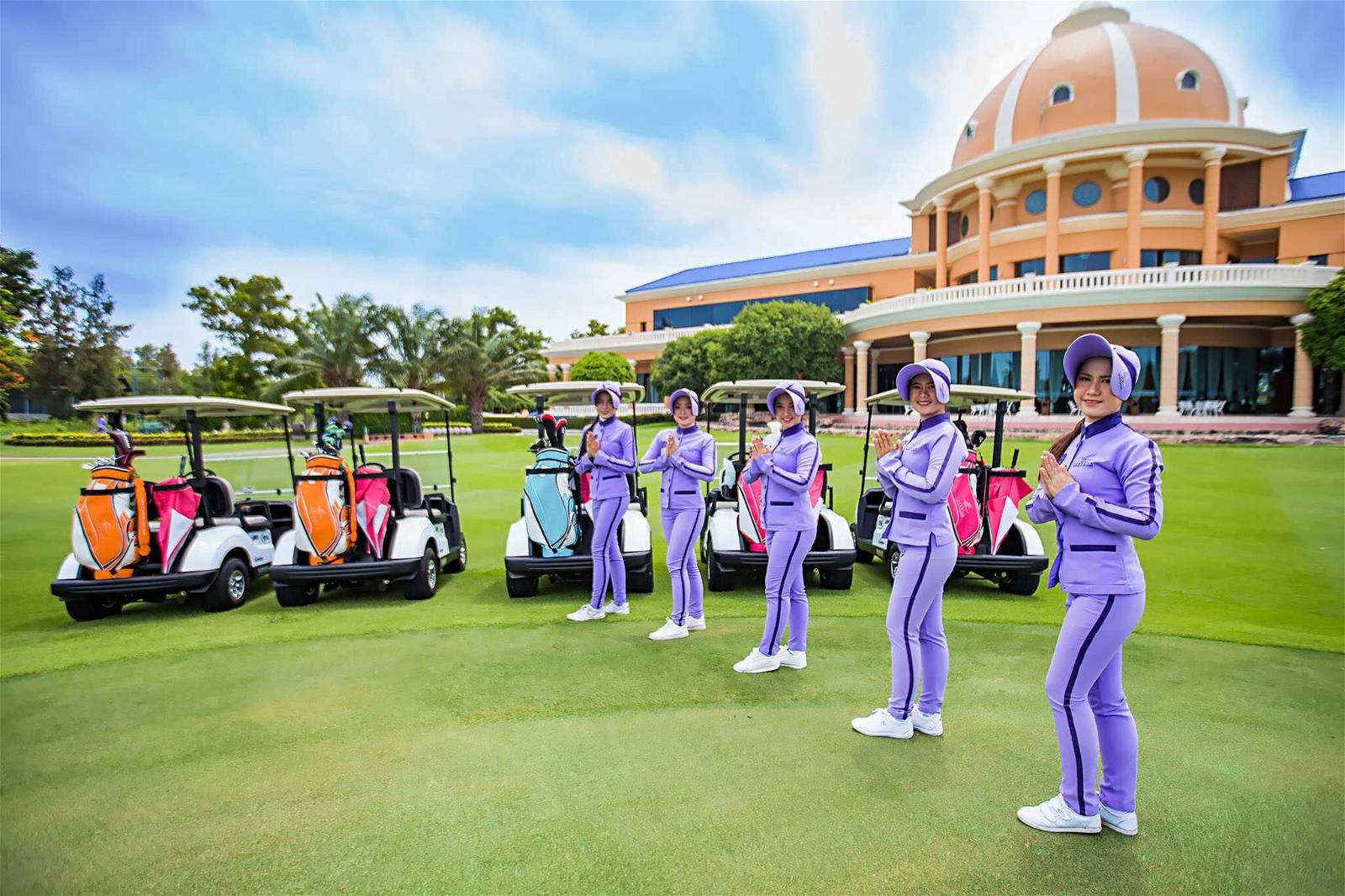 Clubhouse, Caddie, Cart, Royal Lakeside Golf Club, Pattaya, Thailand