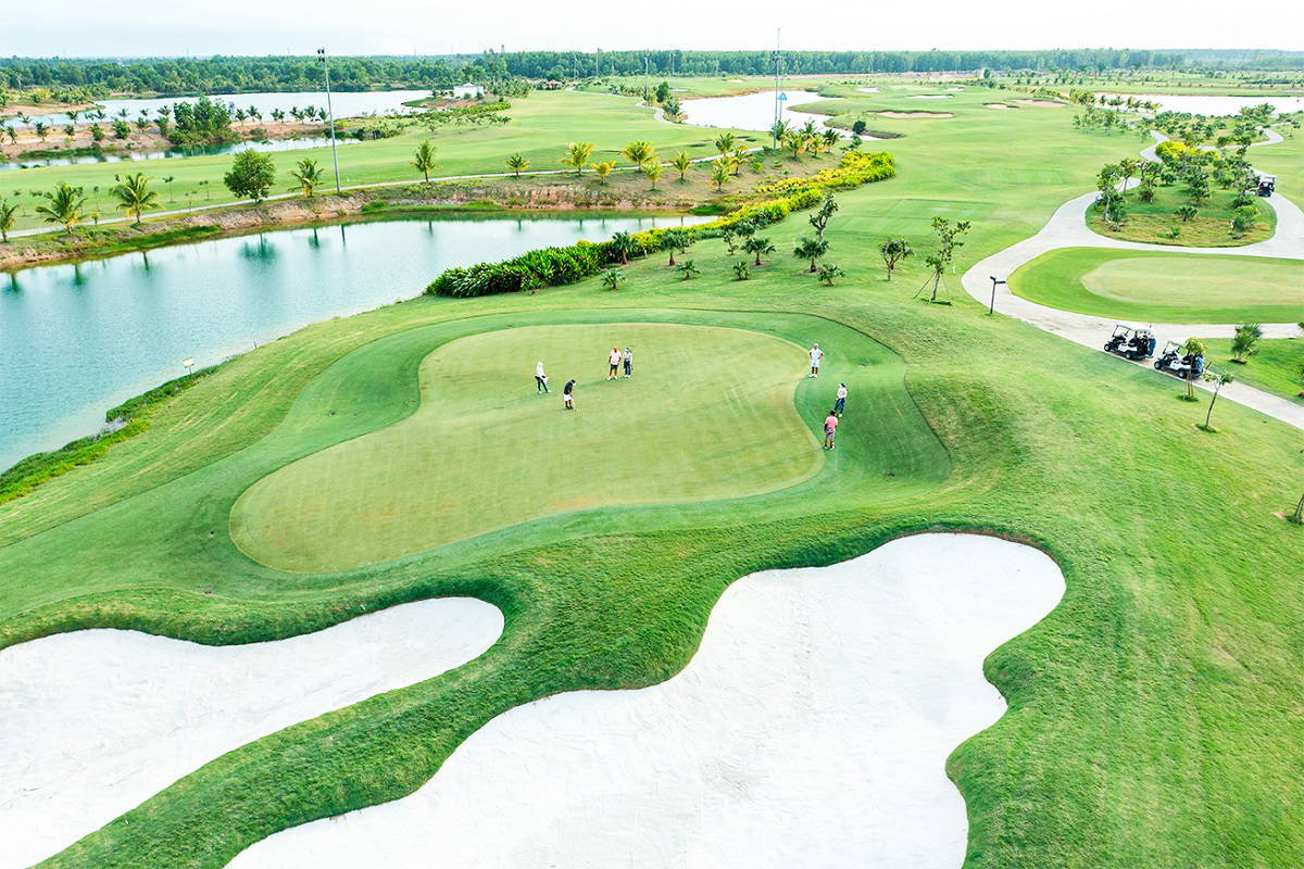Green, Aerial View, Royal Long An Golf & Villas, Ho Chi Minh, Vietnam
