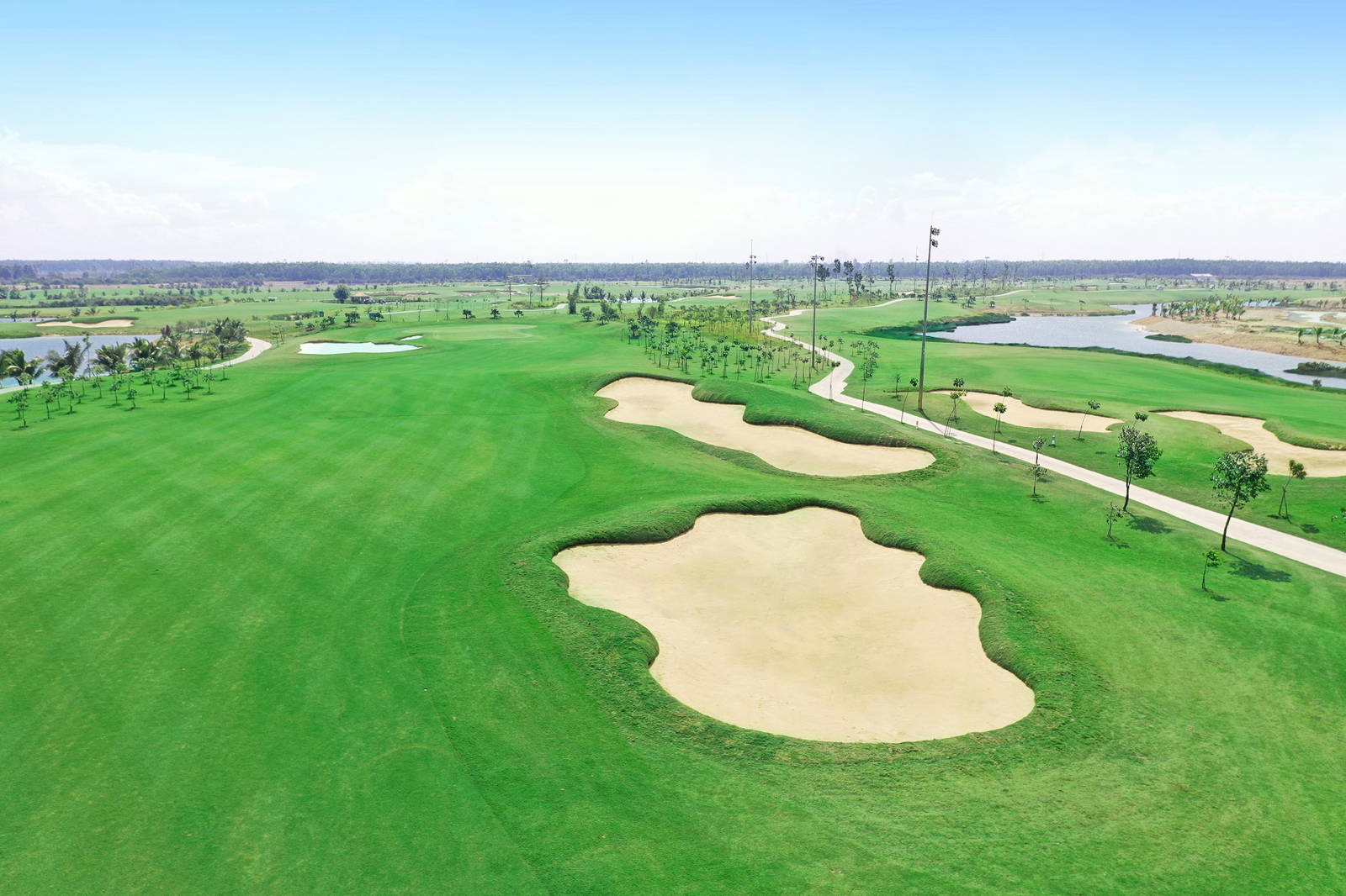 Fairway Bunker, Aerial View, Royal Long An Golf & Villas, Ho Chi Minh, Vietnam