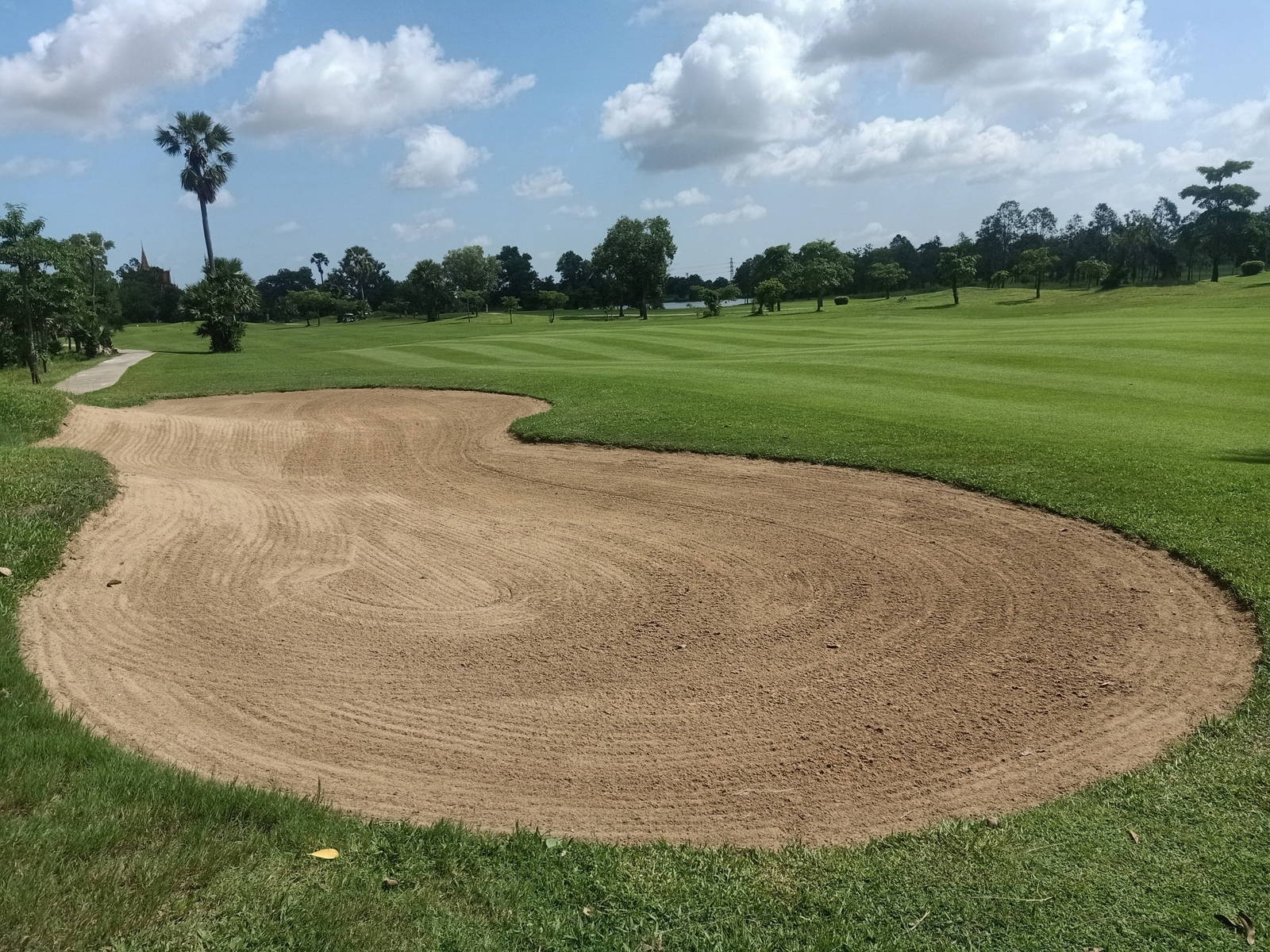 Fairway Bunker, Royal Cambodia Phnom Penh Golf Club, Phnom Penh, Cambodia