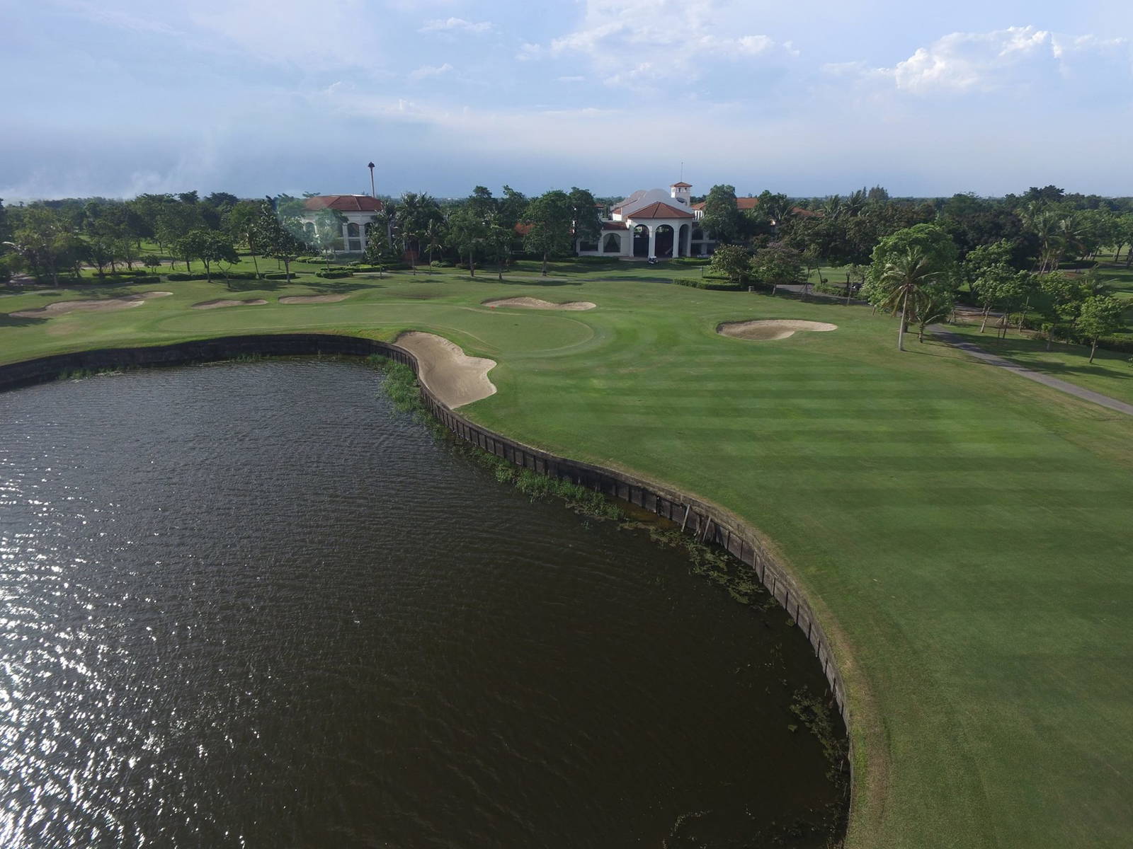 Aerial View, Fairway, Water Hazard, Phoenix Gold Golf Bangkok, Bangkok, Thailand