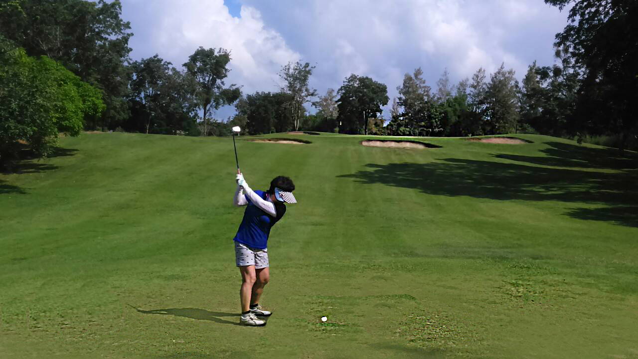 Approach, Sawang Resort Golf Club, Hua Hin, Thailand