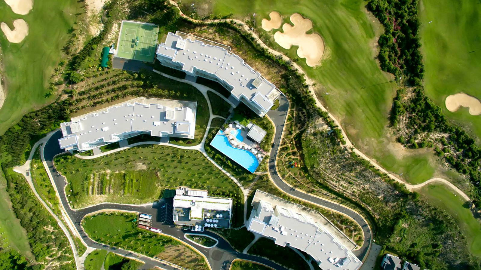 Aerial View, Sea Links Golf & Country Club, Ho Chi Minh, Vietnam