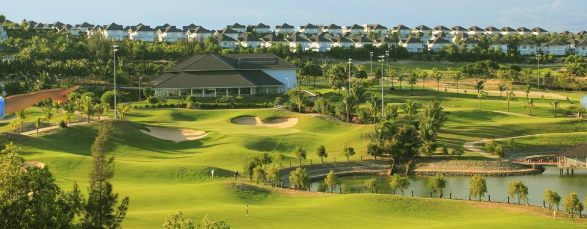 Approach, Aerial View, Sea Links Golf & Country Club, Ho Chi Minh, Vietnam