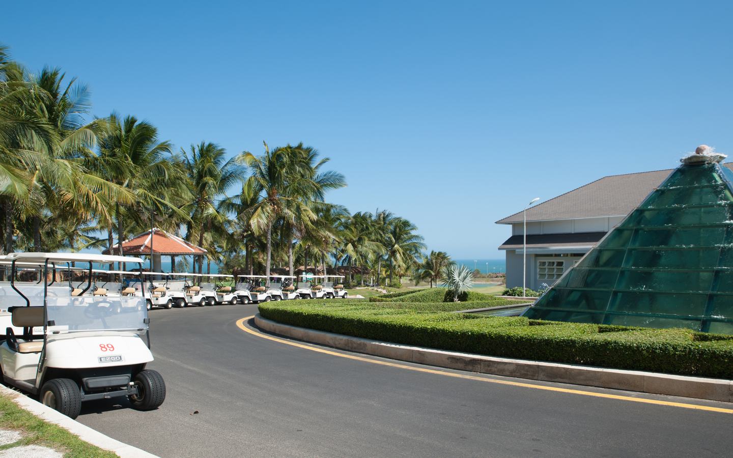 Clubhouse, Cart, Sea Links Golf & Country Club, Ho Chi Minh, Vietnam