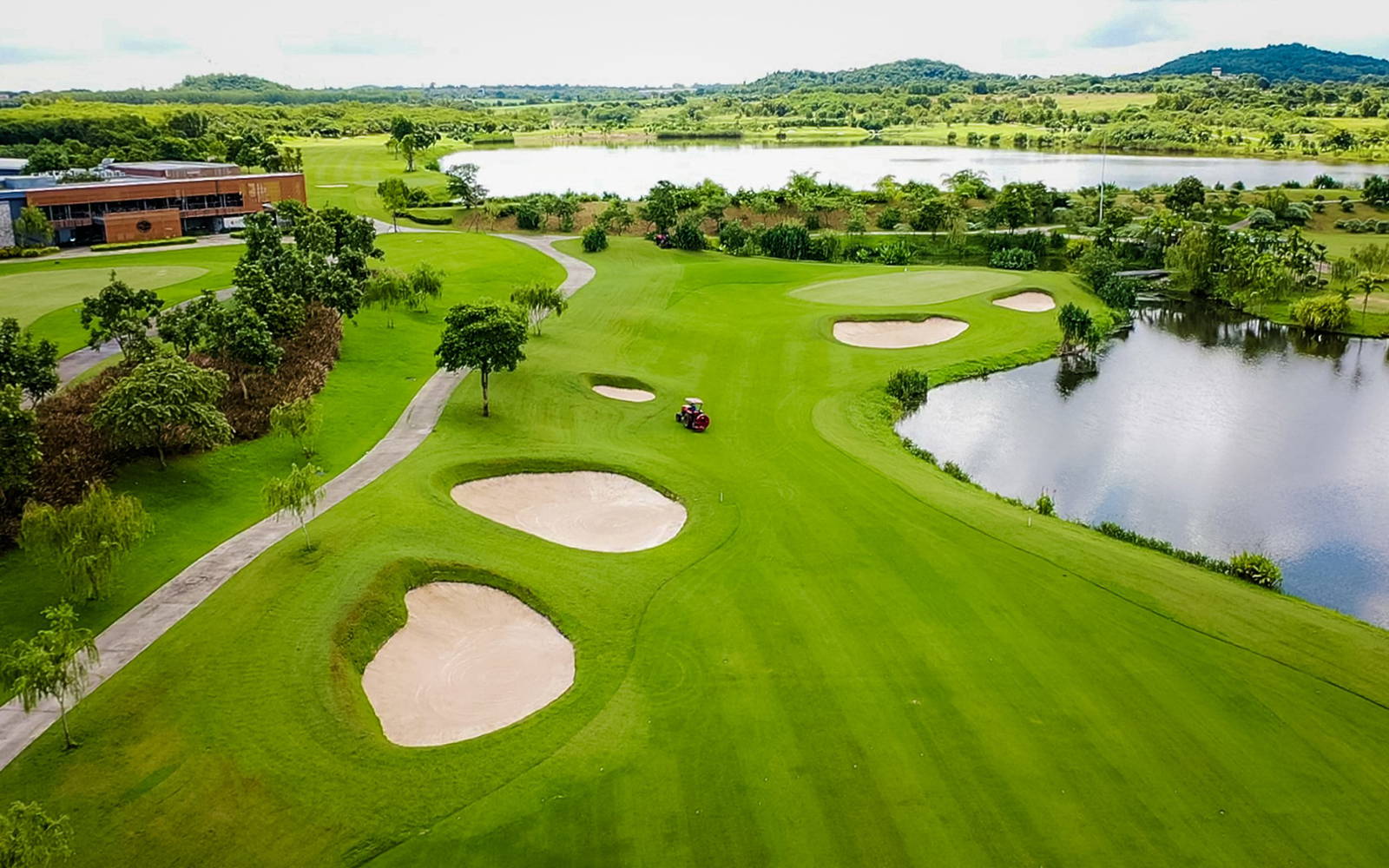 Approach, Aerial View, Siam Country Club Bangkok, Bangkok, Thailand