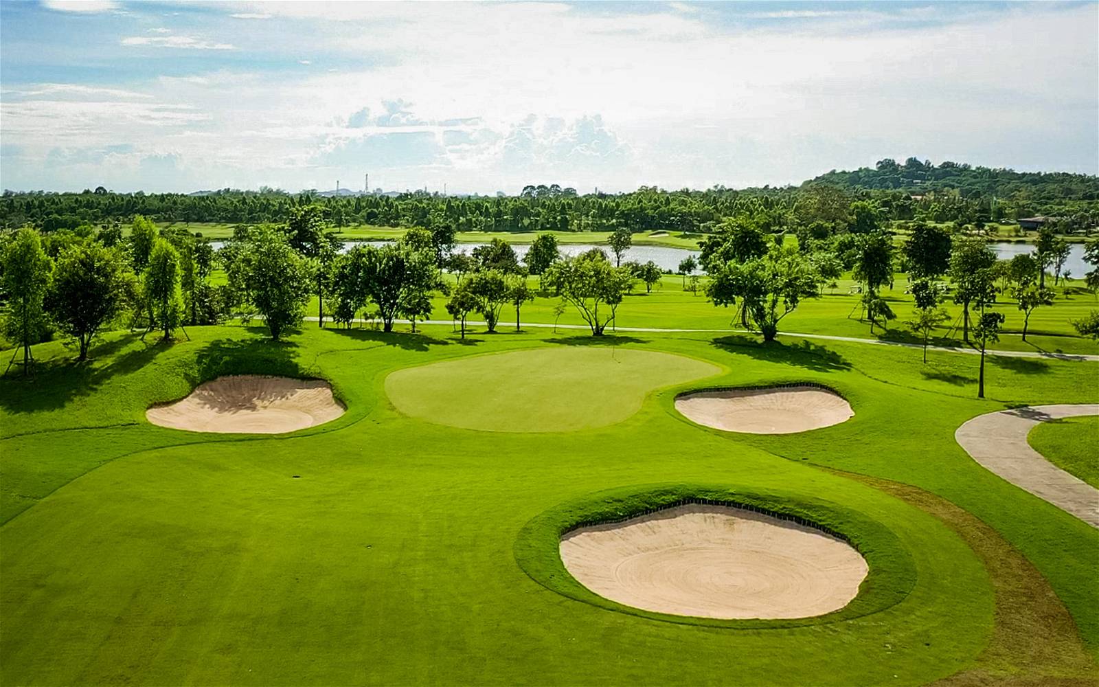 Green, Aerial View, Siam Country Club Bangkok, Bangkok, Thailand