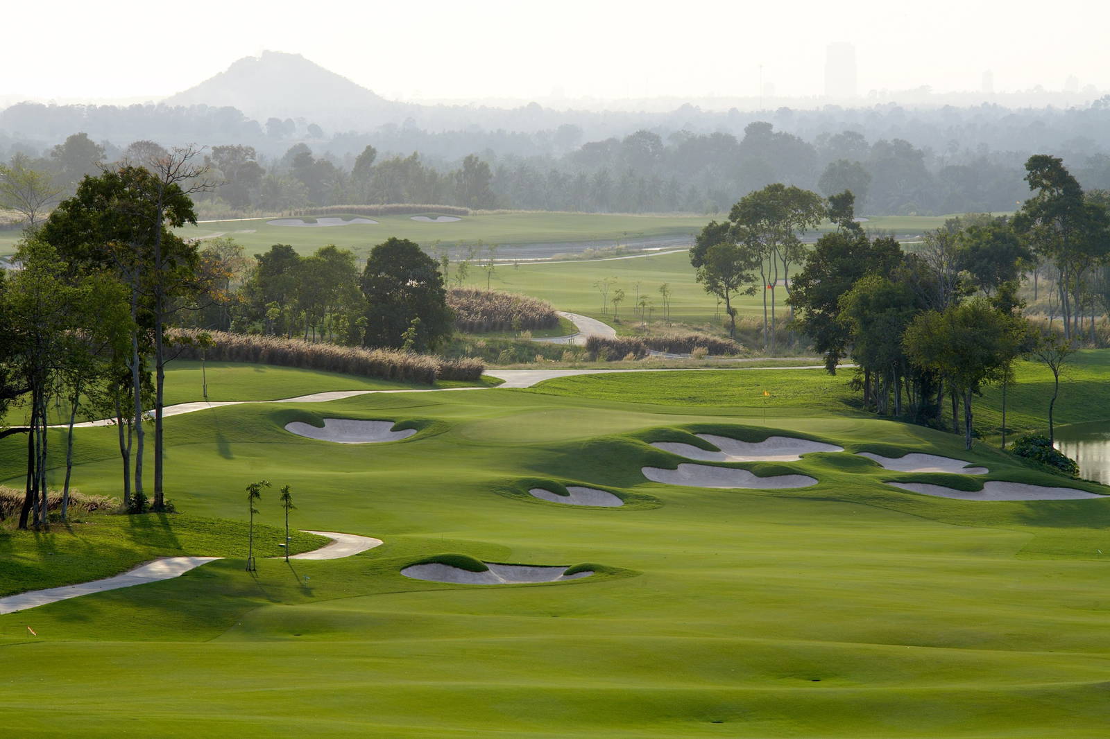 Approach, Fairway, Bunker, Siam Country Club (Plantation Course), Pattaya, Thailand