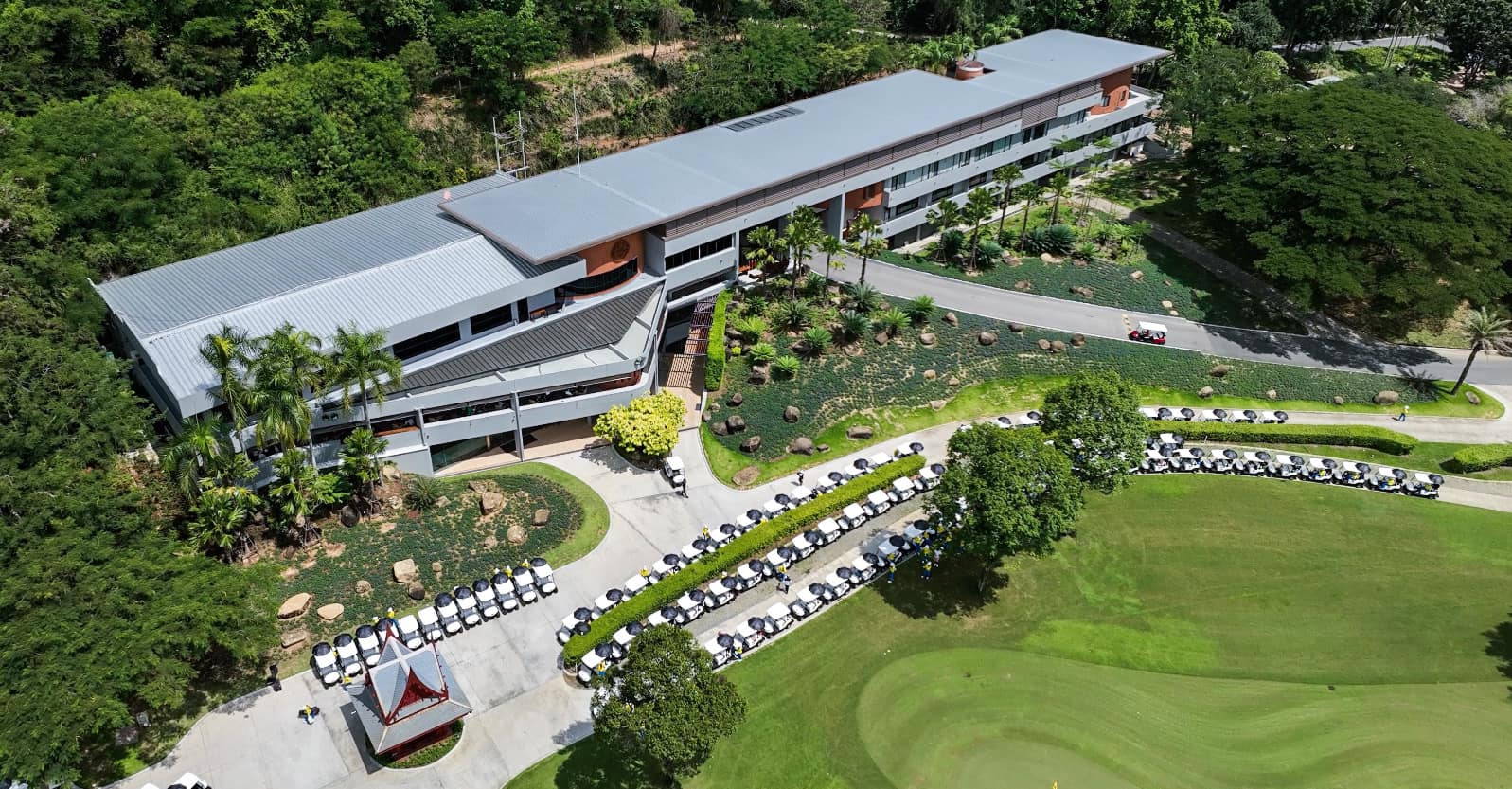 Aerial View, Clubhouse, Siam Country Club (Old Course), Pattaya, Thailand