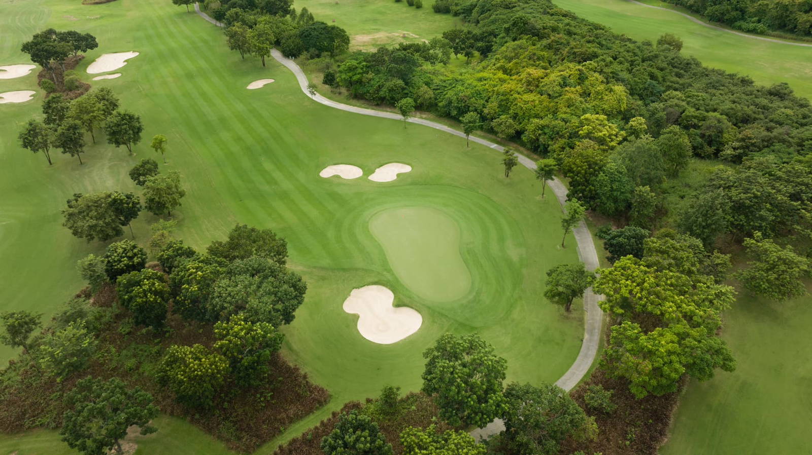 Aerial View, Siam Country Club (Plantation Course), Pattaya, Thailand