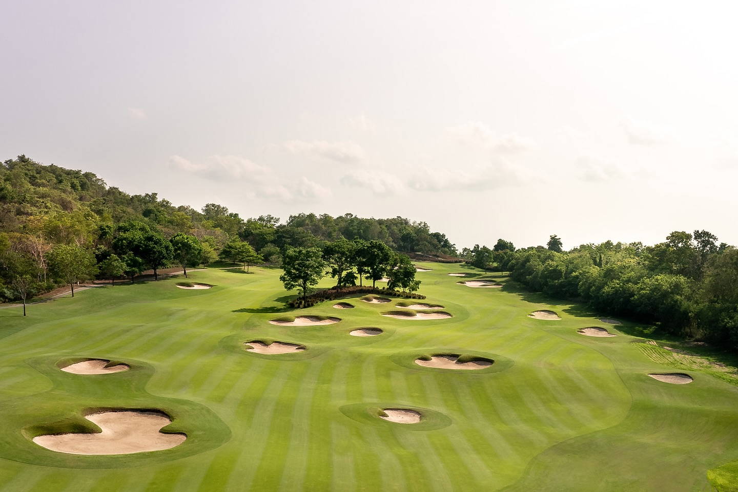 Aerial View, Fairway, Siam Country Club (Plantation Course), Pattaya, Thailand