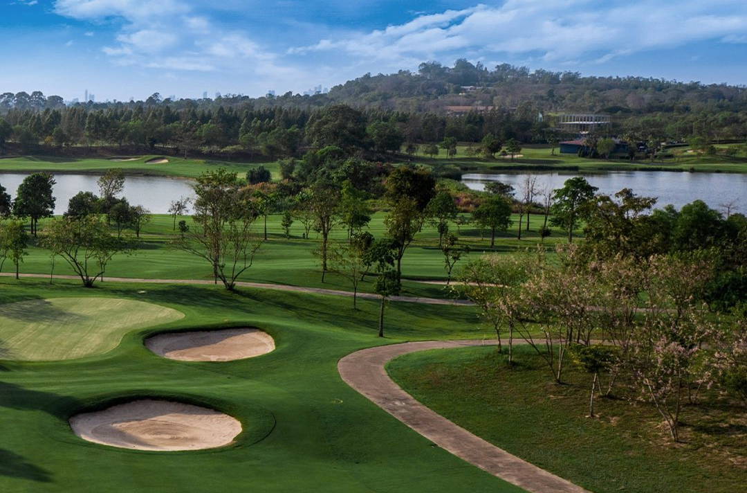 Aerial View, Siam Country Club (Waterside Course), Pattaya, Thailand